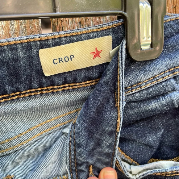 PEOPLES LIBERATION Women’s Blue Cropped Capri Jeans Denim Size 8 - Picture 6 of 12